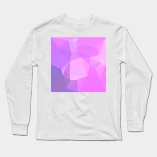 Medium Orchid Abstract Low Polygon Background Long Sleeve T-Shirt